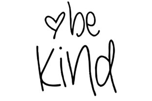 Be Kind Handwriting Design: A Versatile Craft Graphic for Creative Projects
