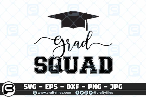 Graduation Squad: A Versatile Graphic Design Asset for Crafts and Branding