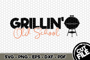 Grillin’ Old School BBQ Graphic for Crafts and Digital Products