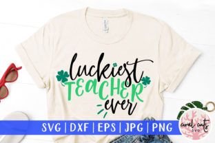 Luckiest Teacher Ever Cut File: A Versatile Graphic Design Asset for Content Creators