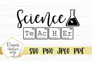 Science Teacher Graphics for Crafts and Creative Branding