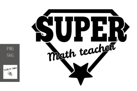 Super Math Teacher Graphics: A Playful Craft Asset for Branding and Packaging