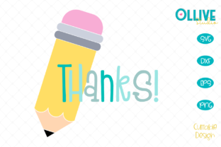 Teacher Pencil Thanks: A Versatile Graphic Design Asset for Crafts and Graphics