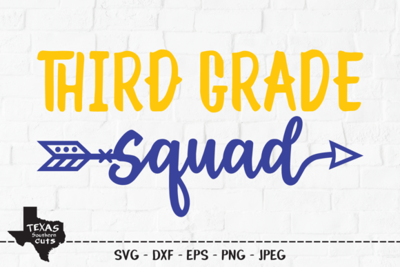 Third Grade School Shirt Design for Crafts and Graphics